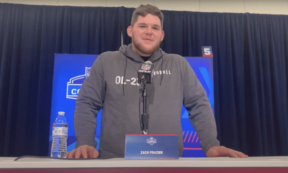 Zach Frazier at NFL Combine